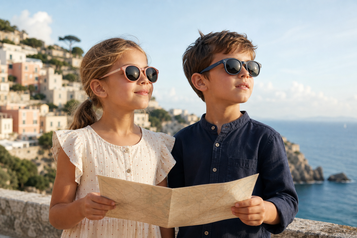 Children wearing sunglasses – KidOptic children’s eyewear collection