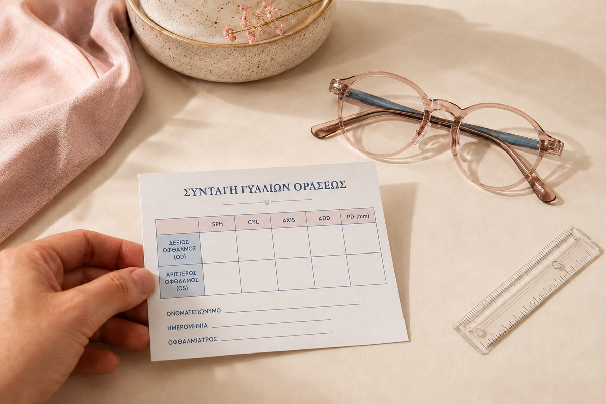 Eyeglass prescription and ordering guide